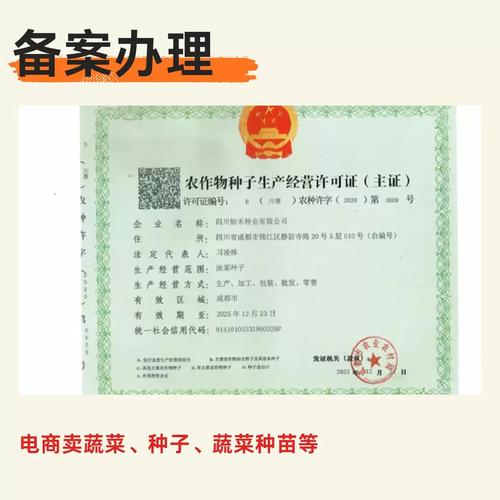 农作物种子生产经营备案与蔬菜种子秧苗经营资质全解析